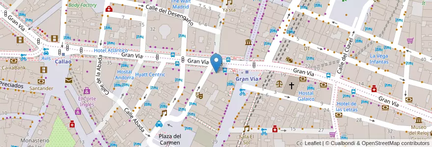 Mapa de ubicacion de Western Union en 스페인, Comunidad De Madrid, Comunidad De Madrid, Área Metropolitana De Madrid Y Corredor Del Henares, 마드리드.