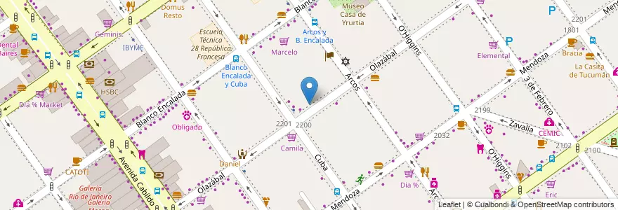 Mapa de ubicacion de Western Union, Belgrano en 아르헨티나, Ciudad Autónoma De Buenos Aires, 부에노스아이레스, Comuna 13.