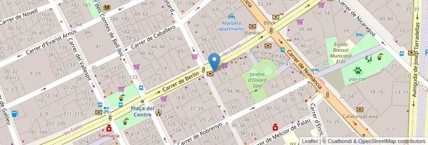 Mapa de ubicacion de What's Up en İspanya, Catalunya, Barcelona, Barcelonès, Barcelona.