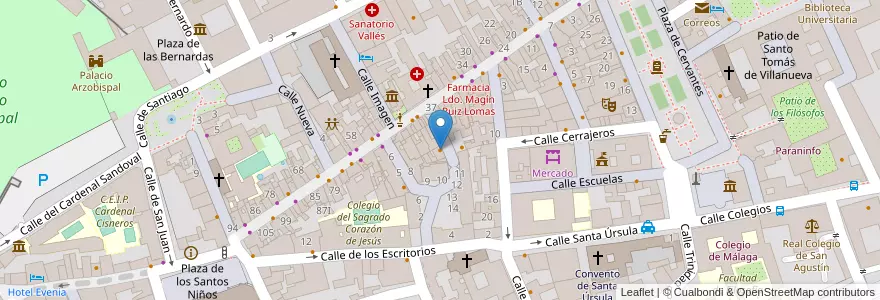 Mapa de ubicacion de Whelans Irish Pub en 스페인, Comunidad De Madrid, Comunidad De Madrid, Área Metropolitana De Madrid Y Corredor Del Henares, Alcalá De Henares.