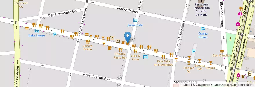 Mapa de ubicacion de William Brown - Irish Pub en アルゼンチン, チリ, メンドーサ州, Departamento Capital, Ciudad De Mendoza, Sección 5ª Residencial Sur.