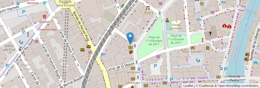 Mapa de ubicacion de Willy's en Sepanyol, Catalunya, Girona, Gironès, Girona.