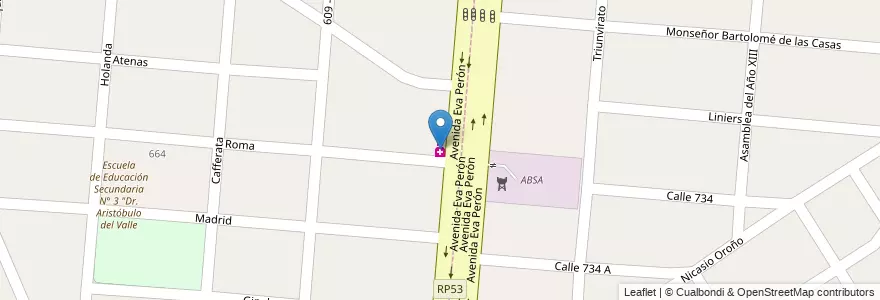 Mapa de ubicacion de Windomar en Arjantin, Buenos Aires, Partido De Florencio Varela.