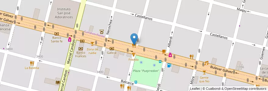 Mapa de ubicacion de Winsock en آرژانتین, سانتافه, Departamento La Capital, Santa Fe Capital, سانتافه.