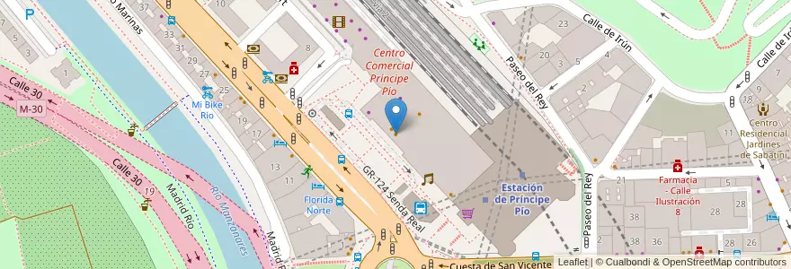 Mapa de ubicacion de WOK en Испания, Мадрид, Мадрид, Área Metropolitana De Madrid Y Corredor Del Henares, Мадрид.