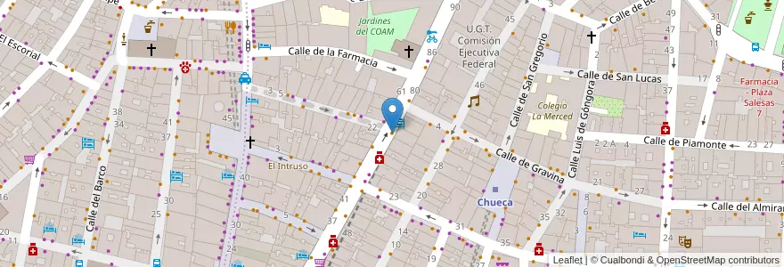 Mapa de ubicacion de Wok 4 You en إسبانيا, منطقة مدريد, منطقة مدريد, Área Metropolitana De Madrid Y Corredor Del Henares, مدريد.