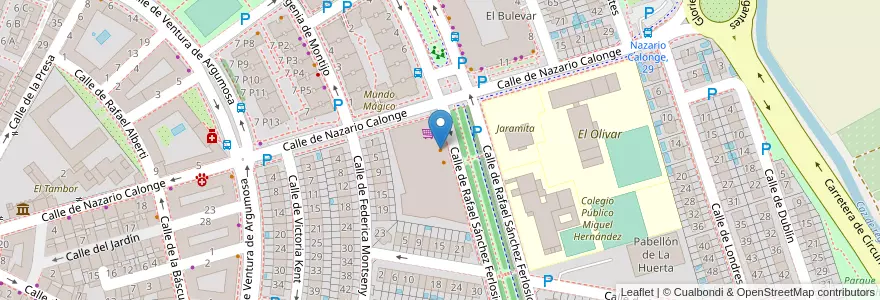 Mapa de ubicacion de Wok, buffet libre en Spanien, Autonome Gemeinschaft Madrid, Autonome Gemeinschaft Madrid, Área Metropolitana De Madrid Y Corredor Del Henares, San Fernando De Henares.