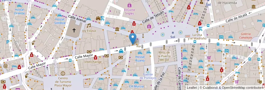 Mapa de ubicacion de Wok to Walk en إسبانيا, منطقة مدريد, منطقة مدريد, Área Metropolitana De Madrid Y Corredor Del Henares, مدريد.