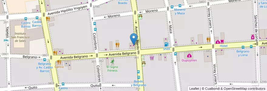 Mapa de ubicacion de X-28 Alarmas, Almagro en Argentina, Ciudad Autónoma De Buenos Aires, Comuna 5, Buenos Aires.