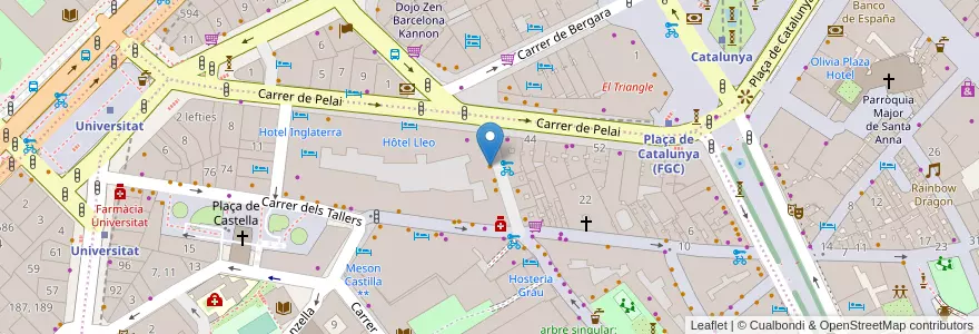 Mapa de ubicacion de Xaica en اسپانیا, Catalunya, Barcelona, Barcelonès, Barcelona.