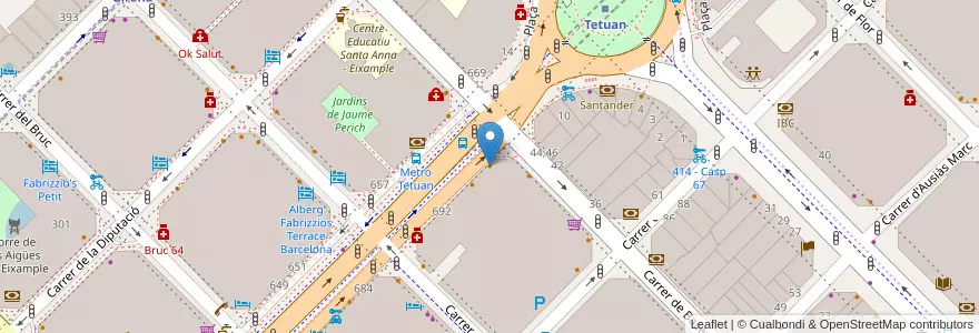 Mapa de ubicacion de Xampu Barselona en Spagna, Catalunya, Barcelona, Barcelonès, Barcelona.