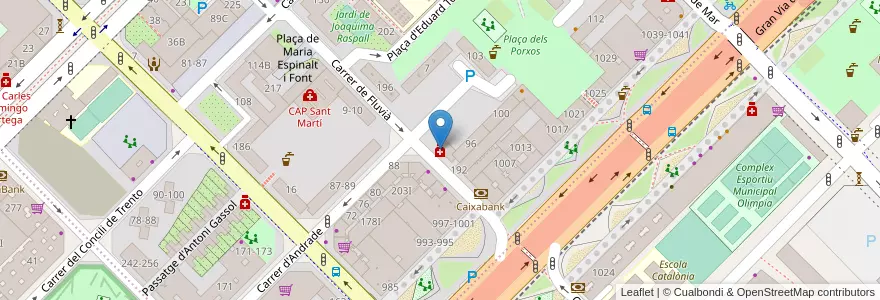 Mapa de ubicacion de Xavier Moreu Reñé en Sepanyol, Catalunya, Barcelona, Barcelonès, Barcelona.
