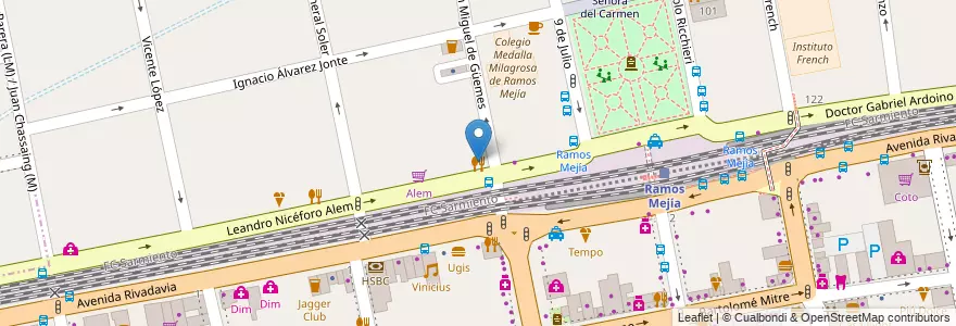 Mapa de ubicacion de Xerez en الأرجنتين, بوينس آيرس, Partido De La Matanza, Ramos Mejía.