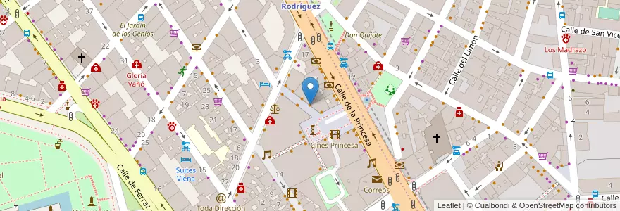 Mapa de ubicacion de Xi'an en Испания, Мадрид, Мадрид, Área Metropolitana De Madrid Y Corredor Del Henares, Мадрид.