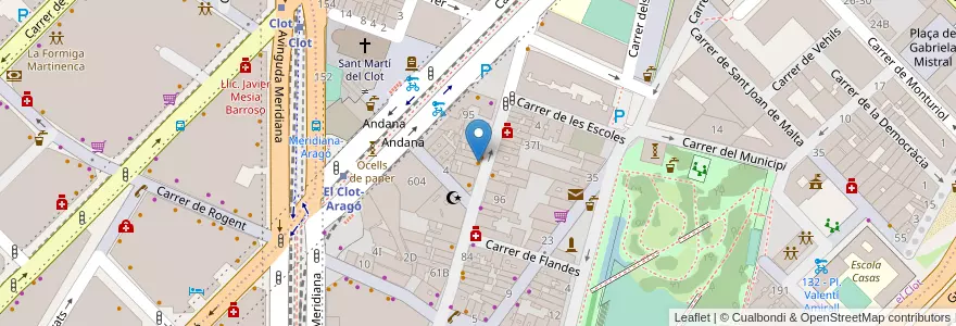 Mapa de ubicacion de Xurreria Artesana en اسپانیا, Catalunya, Barcelona, Barcelonès, Barcelona.
