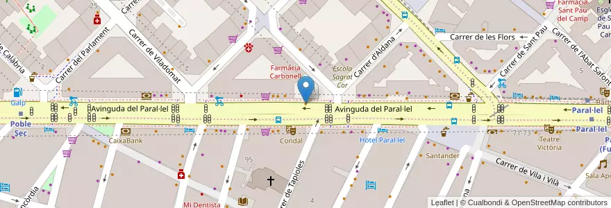Mapa de ubicacion de Xurreria en Espanha, Catalunha, Barcelona, Barcelonès, Barcelona.