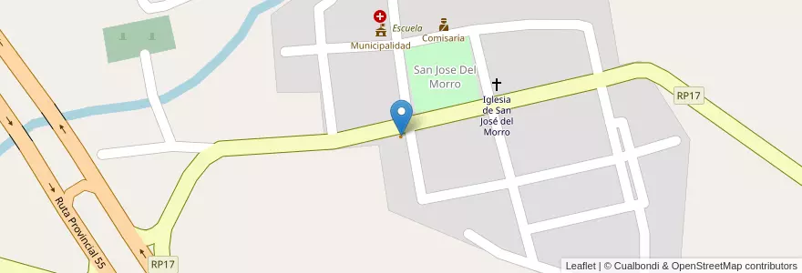 Mapa de ubicacion de Y Algo Más.... en Arjantin, San Luis, General Pedernera, Comisión Municipal De San José Del Morro.