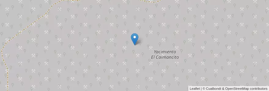 Mapa de ubicacion de Yacimiento El Caimancito en アルゼンチン, フフイ州, Departamento Ledesma, Municipio De Caimancito.