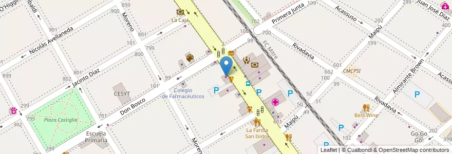Mapa de ubicacion de Yanel.net en آرژانتین, استان بوئنوس آیرس, Partido De San Isidro, San Isidro.