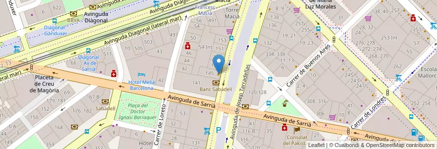 Mapa de ubicacion de Yashima en Испания, Каталония, Барселона, Барселонес, Барселона.