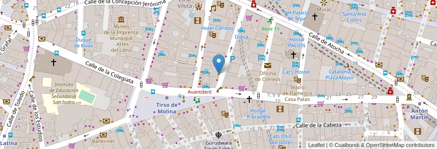 Mapa de ubicacion de Yatiri en إسبانيا, منطقة مدريد, منطقة مدريد, Área Metropolitana De Madrid Y Corredor Del Henares, مدريد.