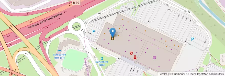 Mapa de ubicacion de YELMO CINES 3D en Spain, Catalonia, Barcelona, Vallès Occidental.