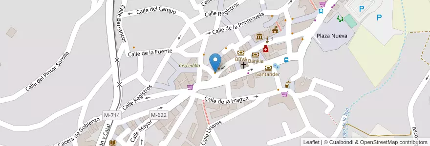 Mapa de ubicacion de Yeyu en إسبانيا, منطقة مدريد, منطقة مدريد, Cuenca Del Guadarrama, Cercedilla.