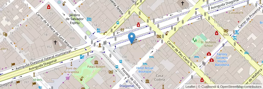 Mapa de ubicacion de Yoi Yoi Gion en Sepanyol, Catalunya, Barcelona, Barcelonès, Barcelona.