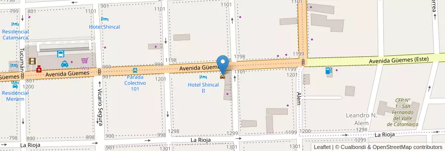 Mapa de ubicacion de Yoma Lavadero en Argentinien, Catamarca, Departamento Capital, Municipio De San Fernando Del Valle De Catamarca, San Fernando Del Valle De Catamarca.