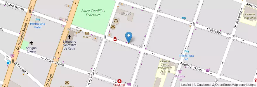 Mapa de ubicacion de Yops en アルゼンチン, ラ・リオハ州, Departamento Chilecito, Chilecito.