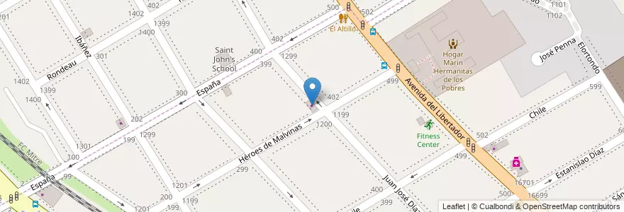 Mapa de ubicacion de You and Me en Argentine, Province De Buenos Aires, Partido De San Isidro, San Isidro.