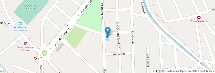 Mapa de ubicacion de YPF en الأرجنتين, Catamarca, Departamento Capital, Municipio De San Fernando Del Valle De Catamarca, San Fernando Del Valle De Catamarca.