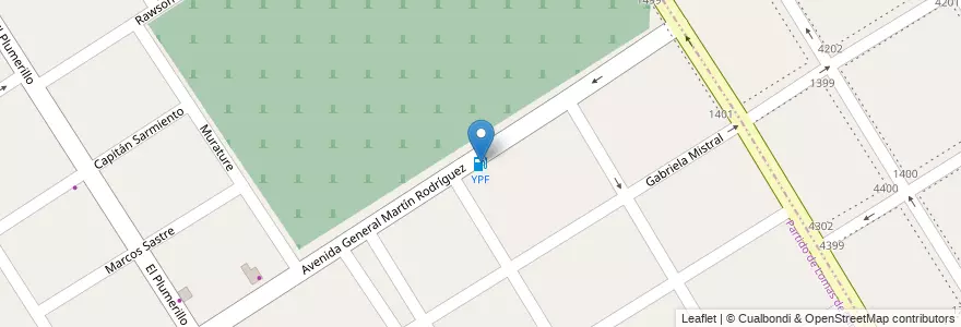 Mapa de ubicacion de YPF en Argentina, Buenos Aires, Partido De Lomas De Zamora, Villa Centenario.