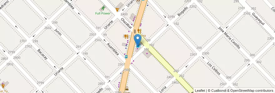 Mapa de ubicacion de YPF en Arjantin, Buenos Aires, Partido De San Isidro, Boulogne Sur Mer.