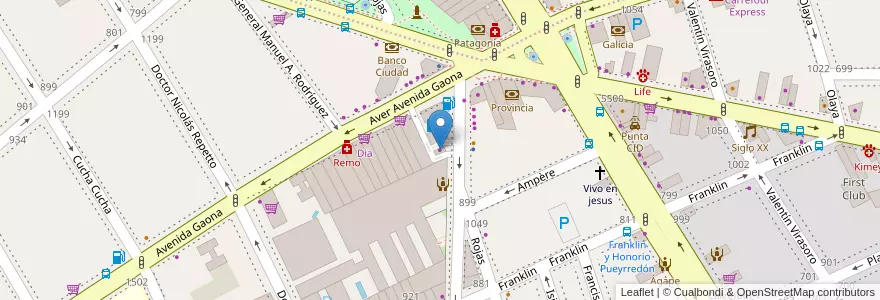 Mapa de ubicacion de YPF Boxes, Caballito en Argentina, Ciudad Autónoma De Buenos Aires, Buenos Aires, Comuna 6.