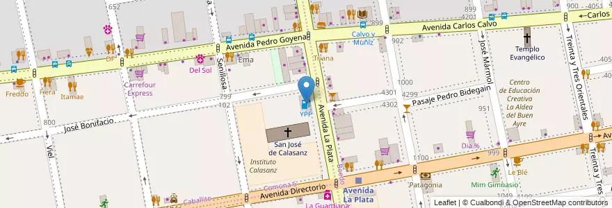 Mapa de ubicacion de YPF, Caballito en Аргентина, Буэнос-Айрес, Буэнос-Айрес, Comuna 6.