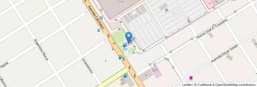 Mapa de ubicacion de YPF Full en Argentina, Buenos Aires, Partido De Quilmes, Quilmes.