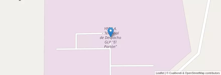 Mapa de ubicacion de YPF S.A. - Terminal de Despacho GLP "El Portón" en Argentina, Chile, Wilayah Neuquén, Departamento Pehuenches, Buta Ranquil.