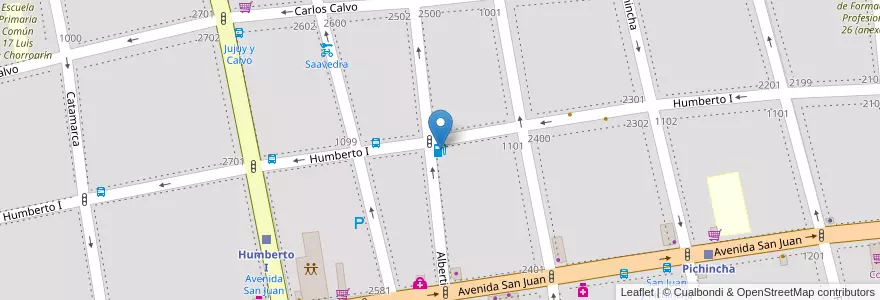 Mapa de ubicacion de YPF, San Cristobal en Argentine, Ciudad Autónoma De Buenos Aires, Comuna 3, Buenos Aires.