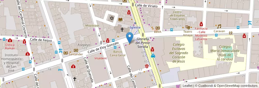 Mapa de ubicacion de Yupi en Испания, Мадрид, Мадрид, Área Metropolitana De Madrid Y Corredor Del Henares, Мадрид.