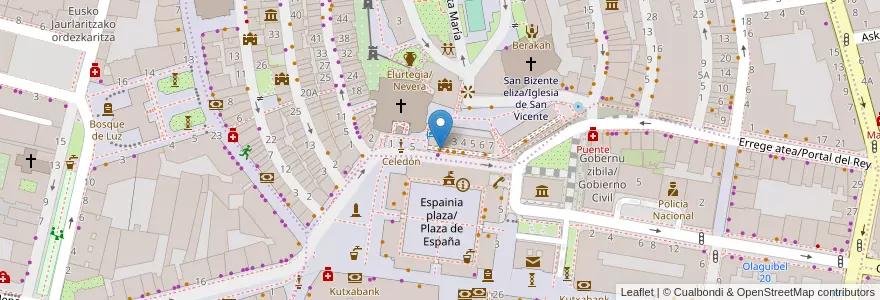 Mapa de ubicacion de Zabala en 西班牙, 巴斯克, Araba/Álava, Gasteizko Kuadrilla/Cuadrilla De Vitoria, Vitoria-Gasteiz.