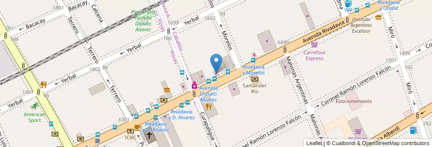 Mapa de ubicacion de Zadikian, Caballito en Argentina, Autonomous City Of Buenos Aires, Comuna 7, Autonomous City Of Buenos Aires, Comuna 6.