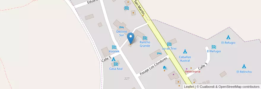 Mapa de ubicacion de Zafarrancho Music Bar en Arjantin, Şili, Santa Cruz, El Chaltén, Lago Argentino, El Chaltén.