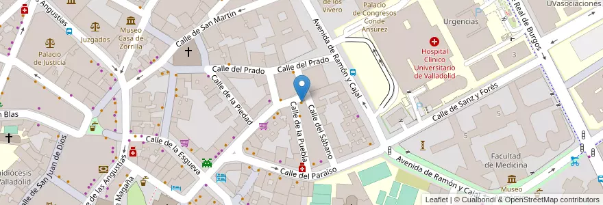 Mapa de ubicacion de Zahara I en 스페인, Castilla Y León, Valladolid, Valladolid.
