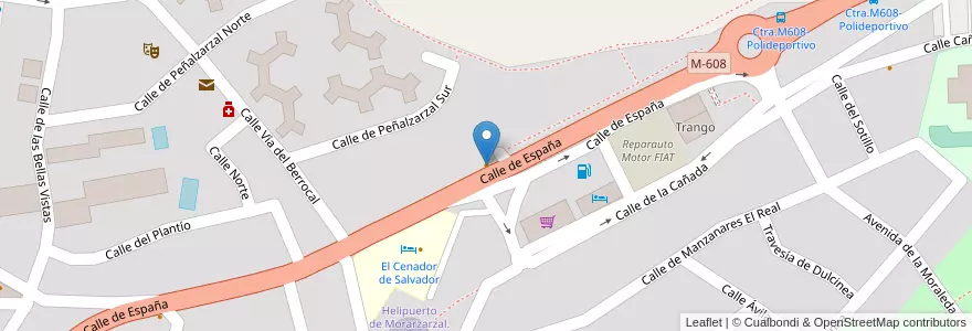 Mapa de ubicacion de Zalea en 스페인, Comunidad De Madrid, Comunidad De Madrid, Cuenca Del Guadarrama, Moralzarzal.