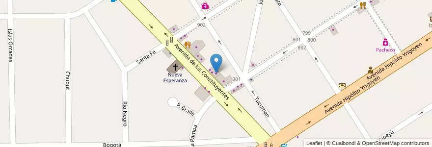 Mapa de ubicacion de Zanella en Arjantin, Buenos Aires, Partido De Tigre, General Pacheco.