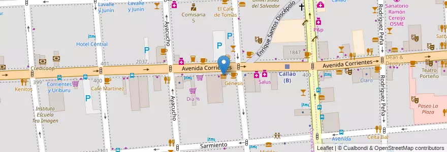 Mapa de ubicacion de Zapi, Balvanera en 아르헨티나, Ciudad Autónoma De Buenos Aires, Comuna 3, 부에노스아이레스.