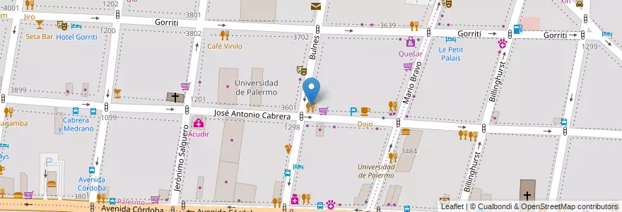 Mapa de ubicacion de Zapi, Palermo en 阿根廷, Ciudad Autónoma De Buenos Aires, 布宜诺斯艾利斯, Comuna 14.