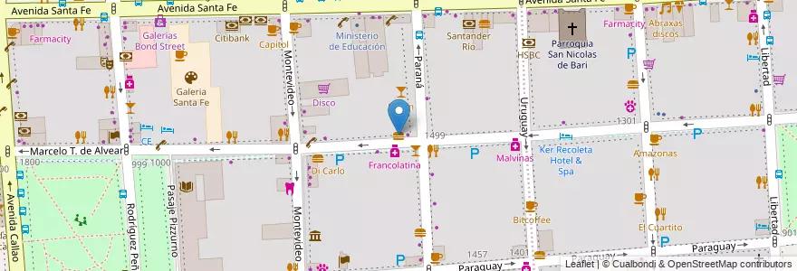 Mapa de ubicacion de Zapi, Recoleta en Argentina, Ciudad Autónoma De Buenos Aires, Comuna 2, Comuna 1, Buenos Aires.
