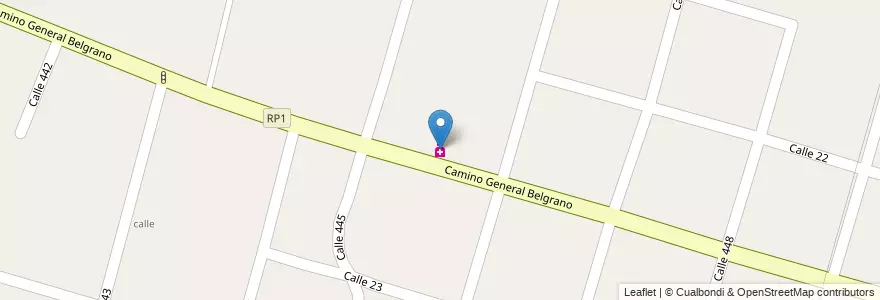 Mapa de ubicacion de Zapico, City Bell en Argentinië, Buenos Aires, Partido De La Plata, City Bell.